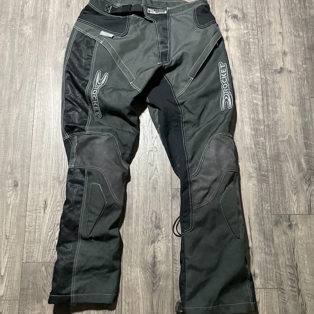 Men’s Rocket RacingBlack Ballistic Over Pants for motorcycles Large
